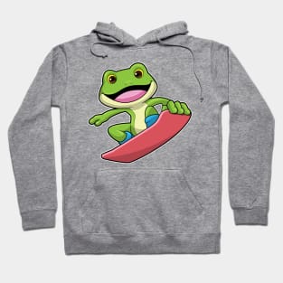 Frog as Snowboarder with Snowboard Hoodie